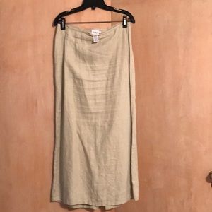 Long lightweight linen Calvin Klein skirt.